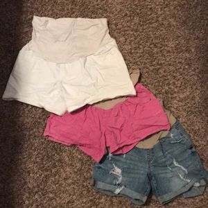 Three Pairs of Maternity Shorts